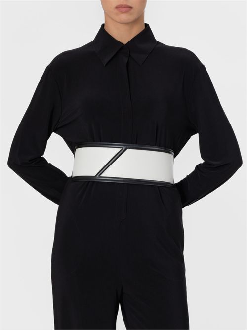 Leather belt NORA PONCHER | LOGOBELTLATTENERO